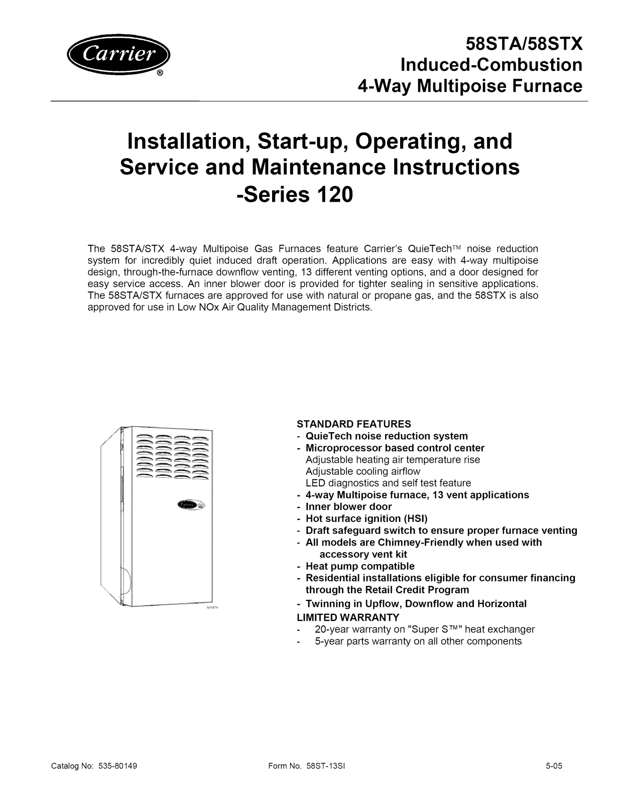 Carrier 58STX, 58STA User Manual - ManualMachine.com