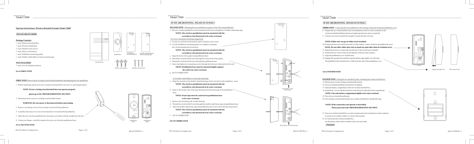 Vio 13000 Users Manual