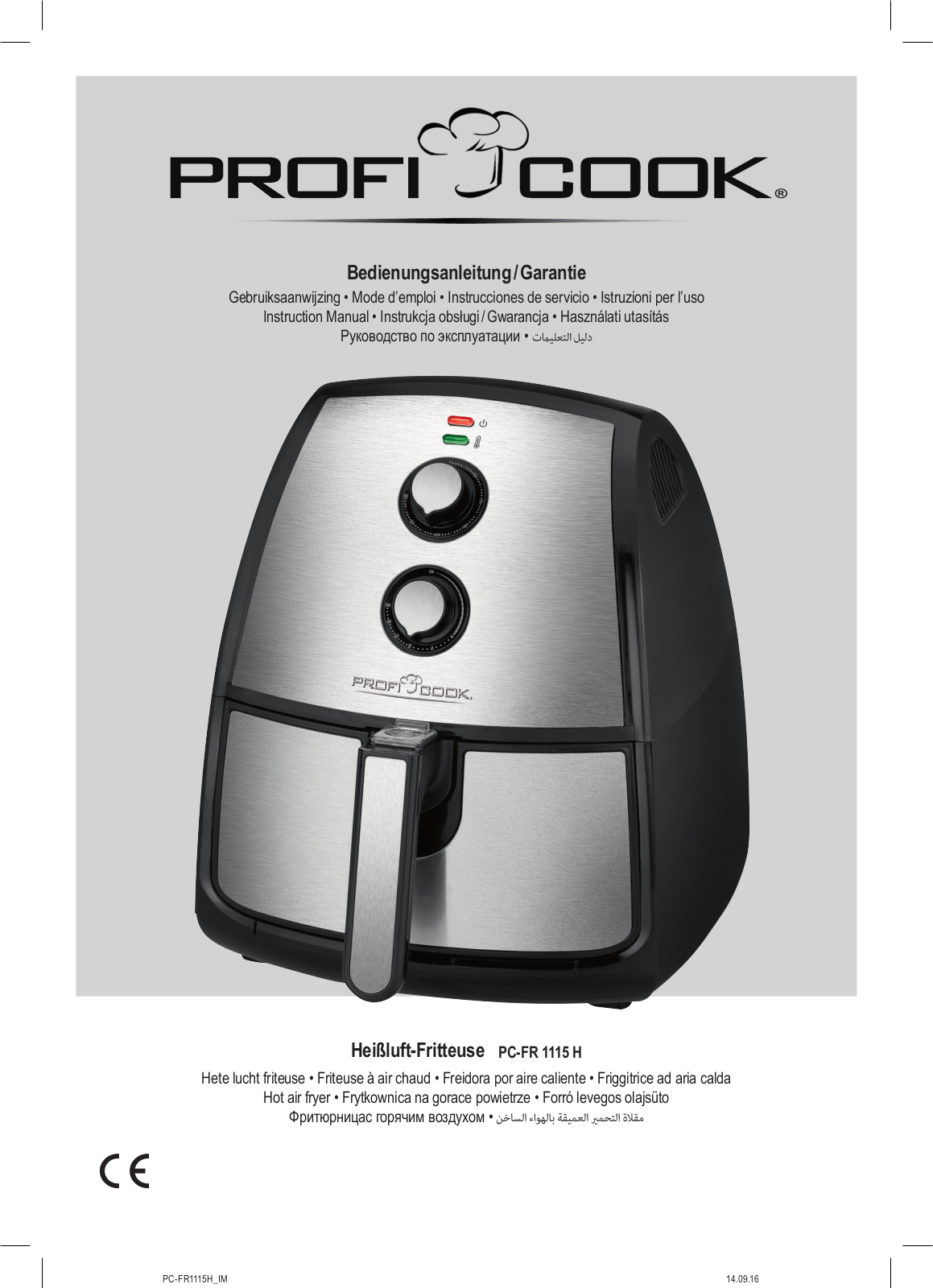 Proficook PC-FR 1115 operation manual