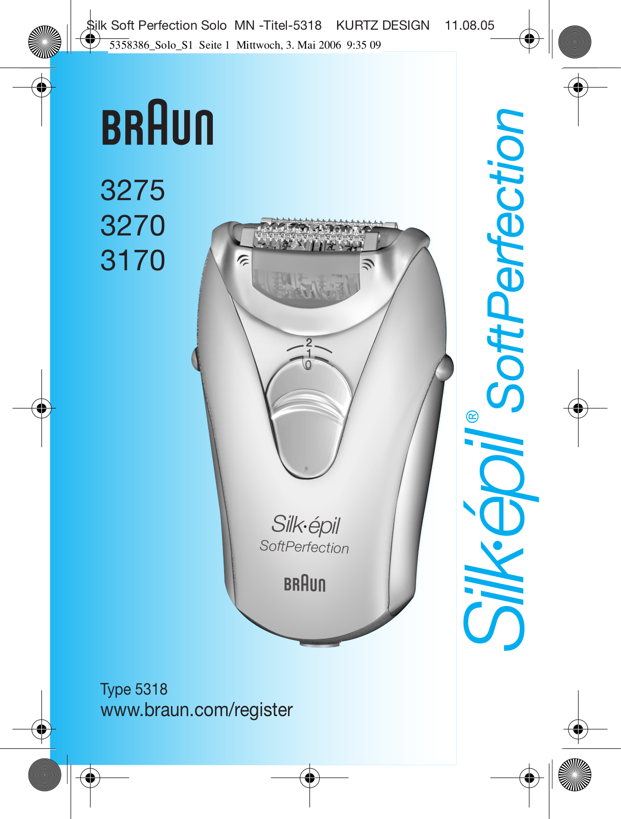 Braun SE3170 User Manual