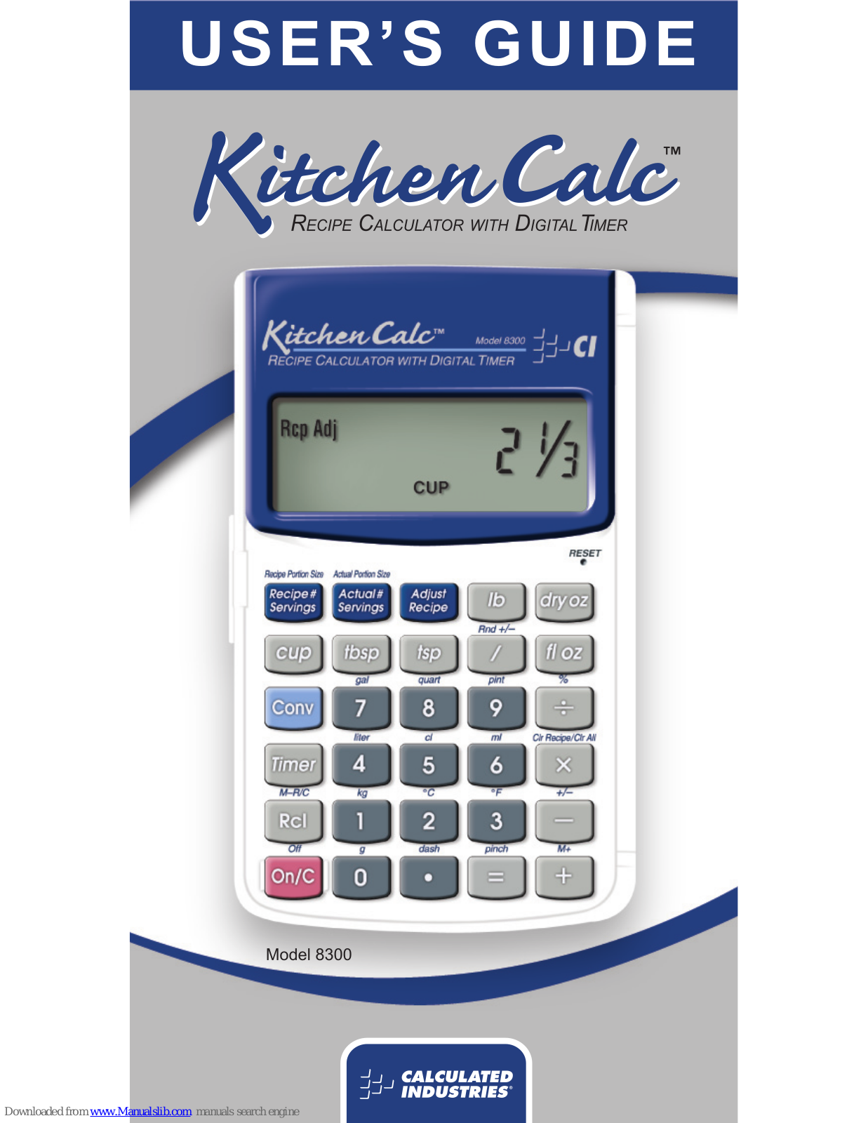 Calculated Industries KitchenCalc 8300 User Manual