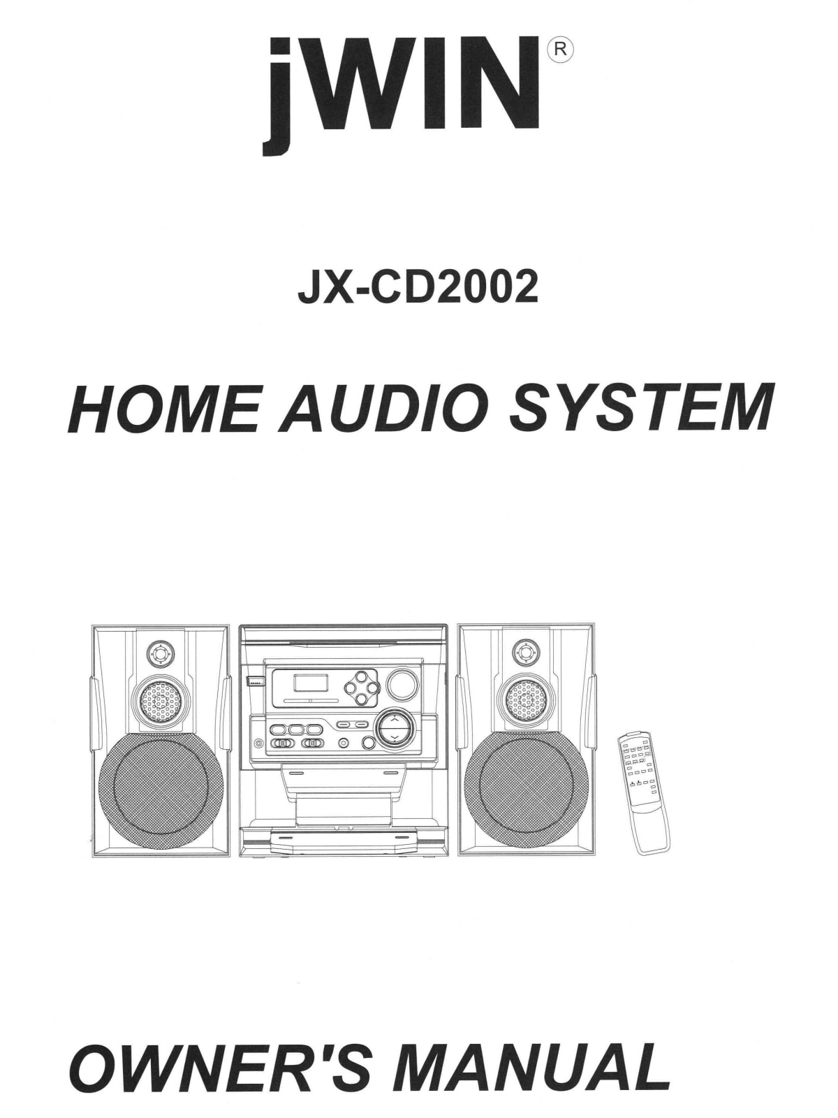 Jwin JX-CD2002 User Manual