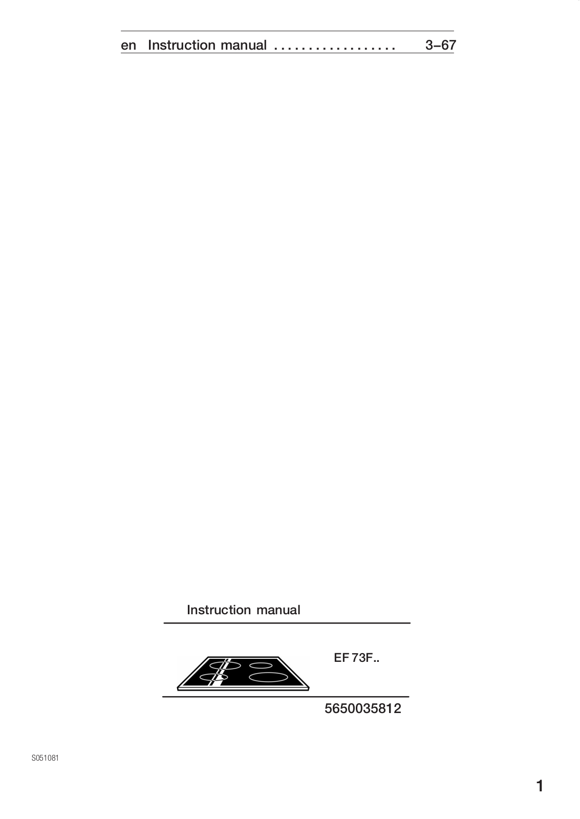 Siemens ef 73f.. Instruction manual