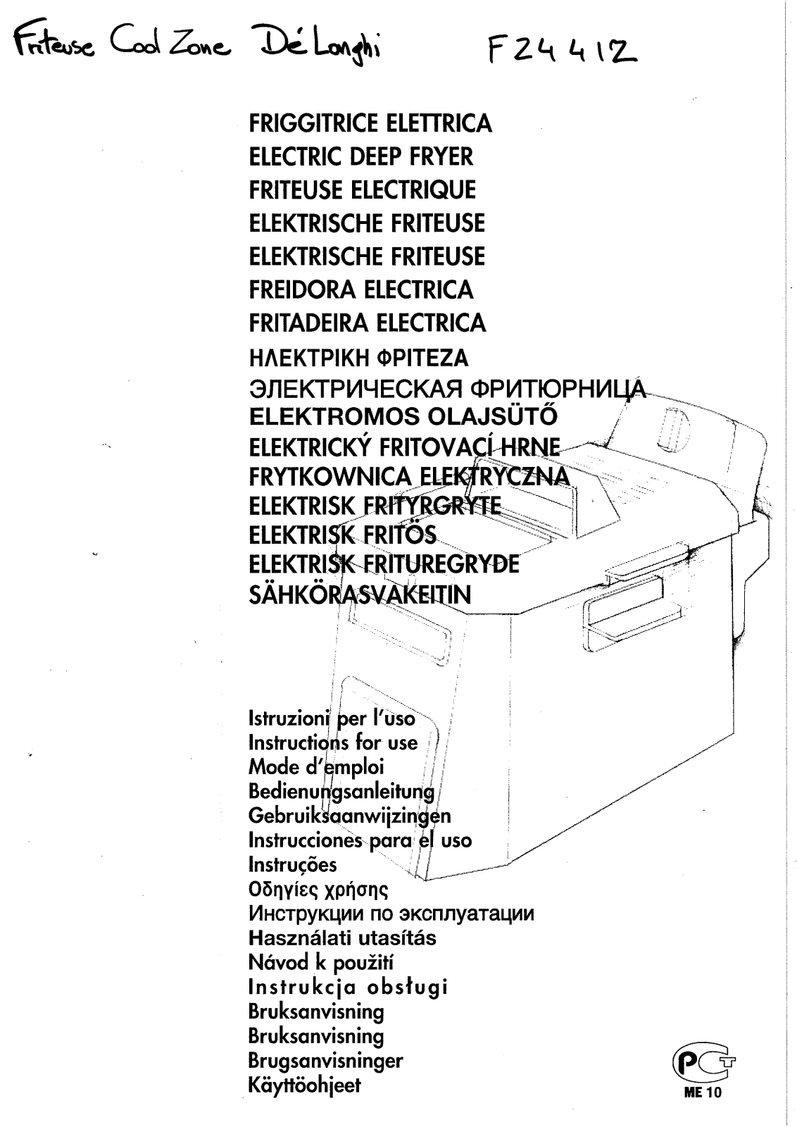 DELONGHI F24412 User Manual