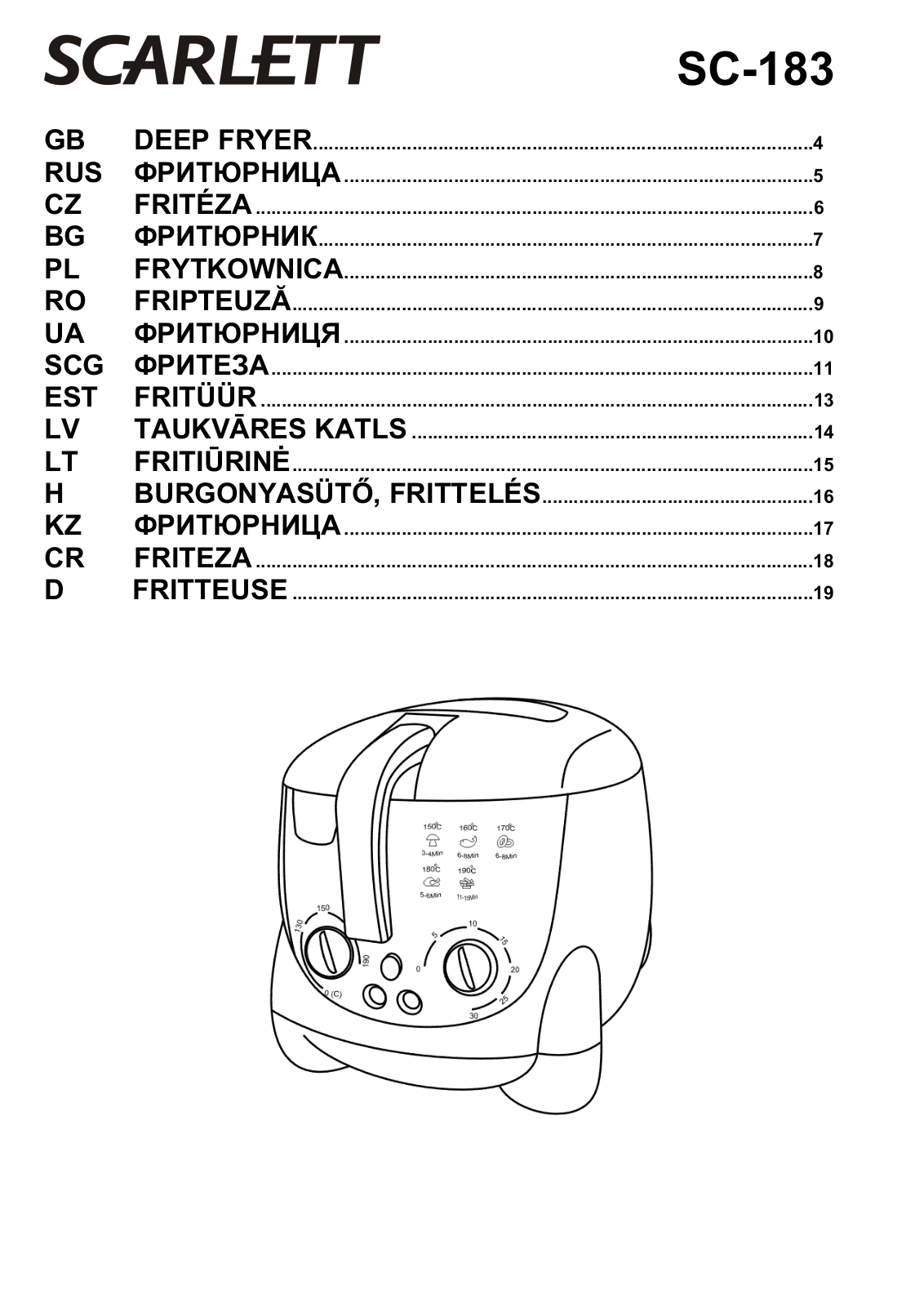 Scarlett SC-183 User Manual