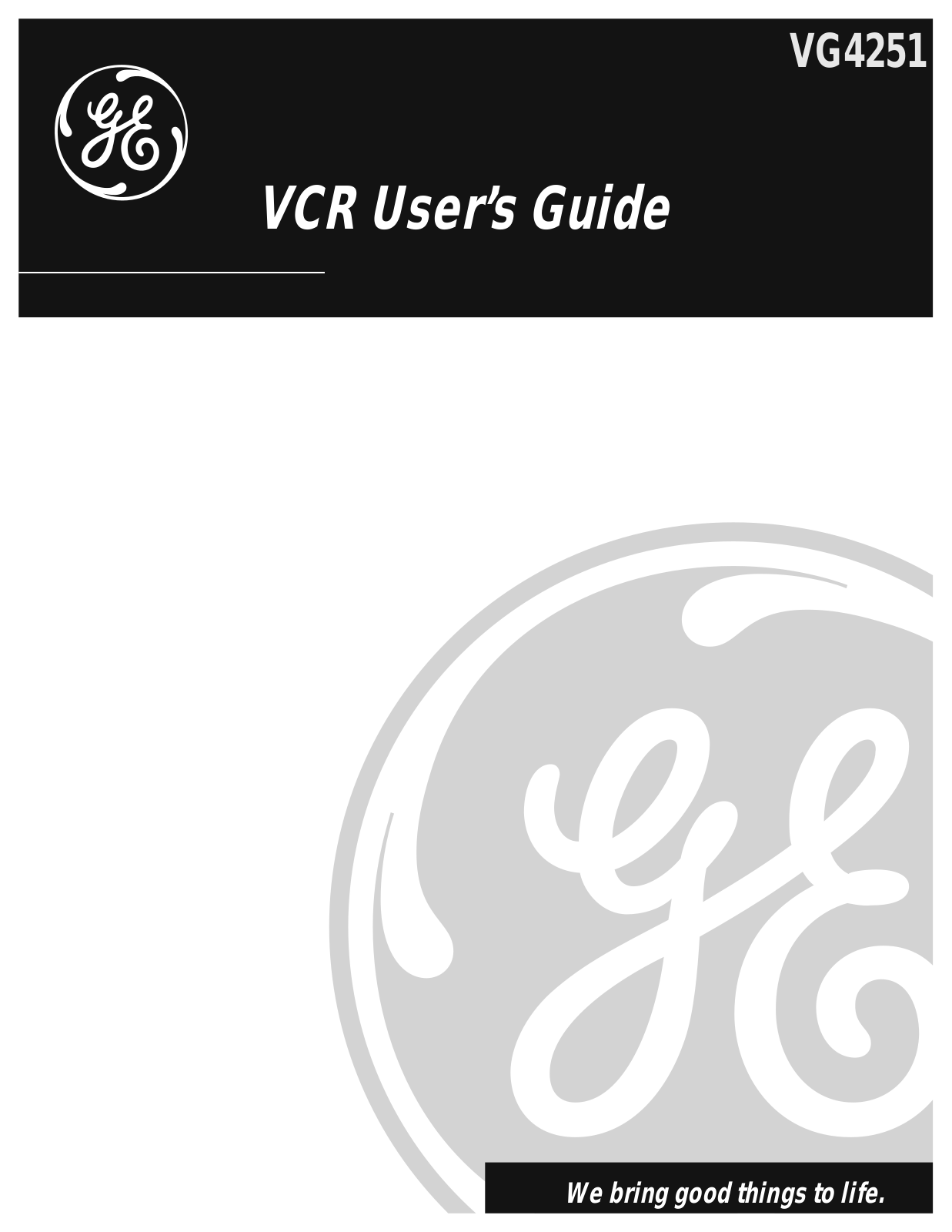 RCA VG4251 User Manual