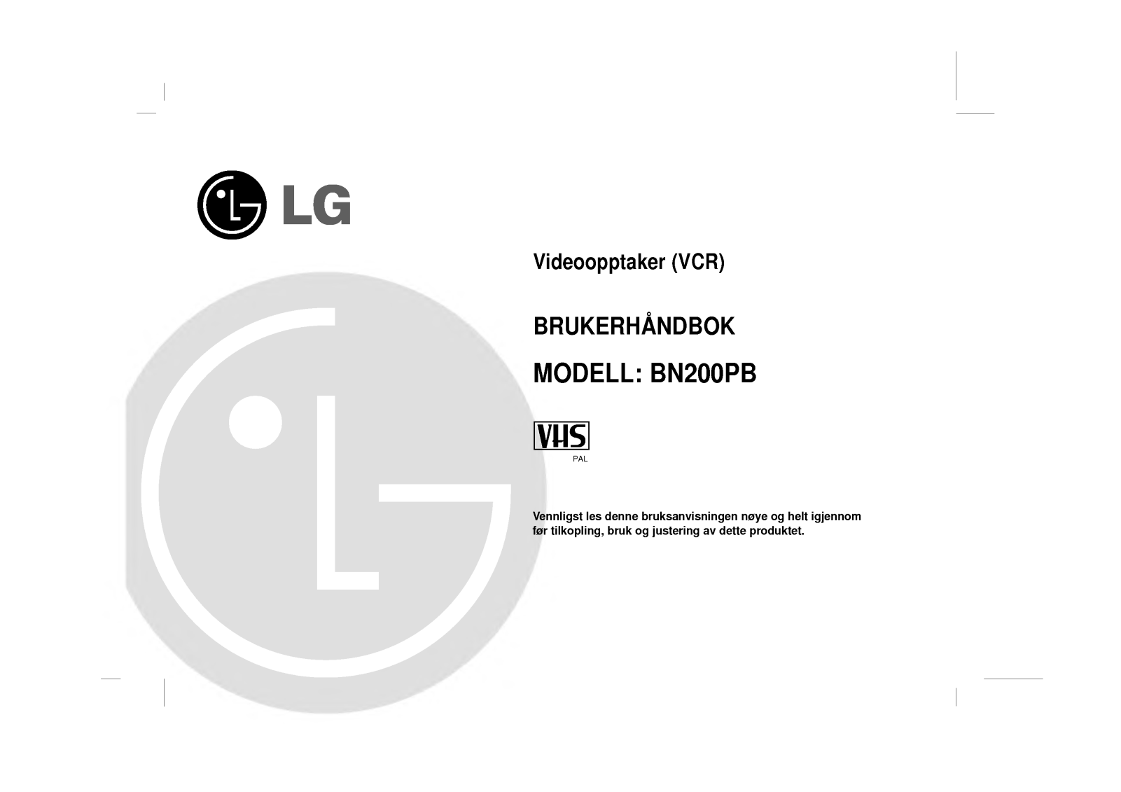 Lg BN200PB User Manual