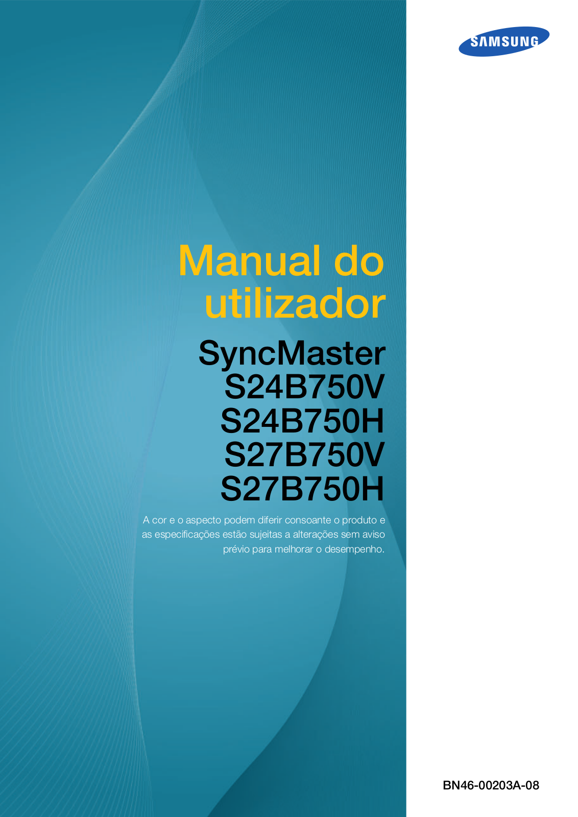 Samsung SYNCMASTER S27B750V, SYNCMASTER S24B750V User Manual