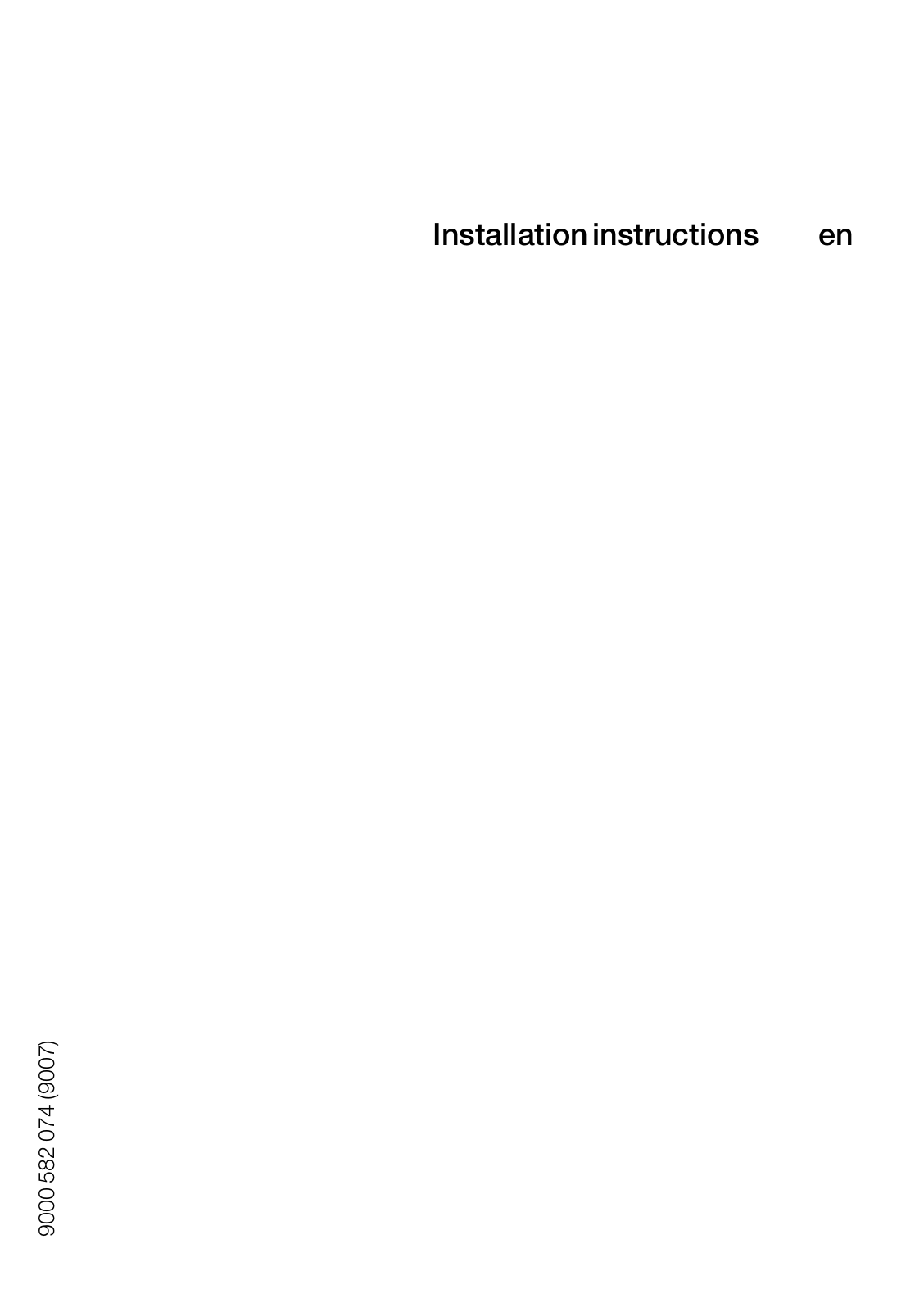 Siemens KU14LA41 Installation Manual