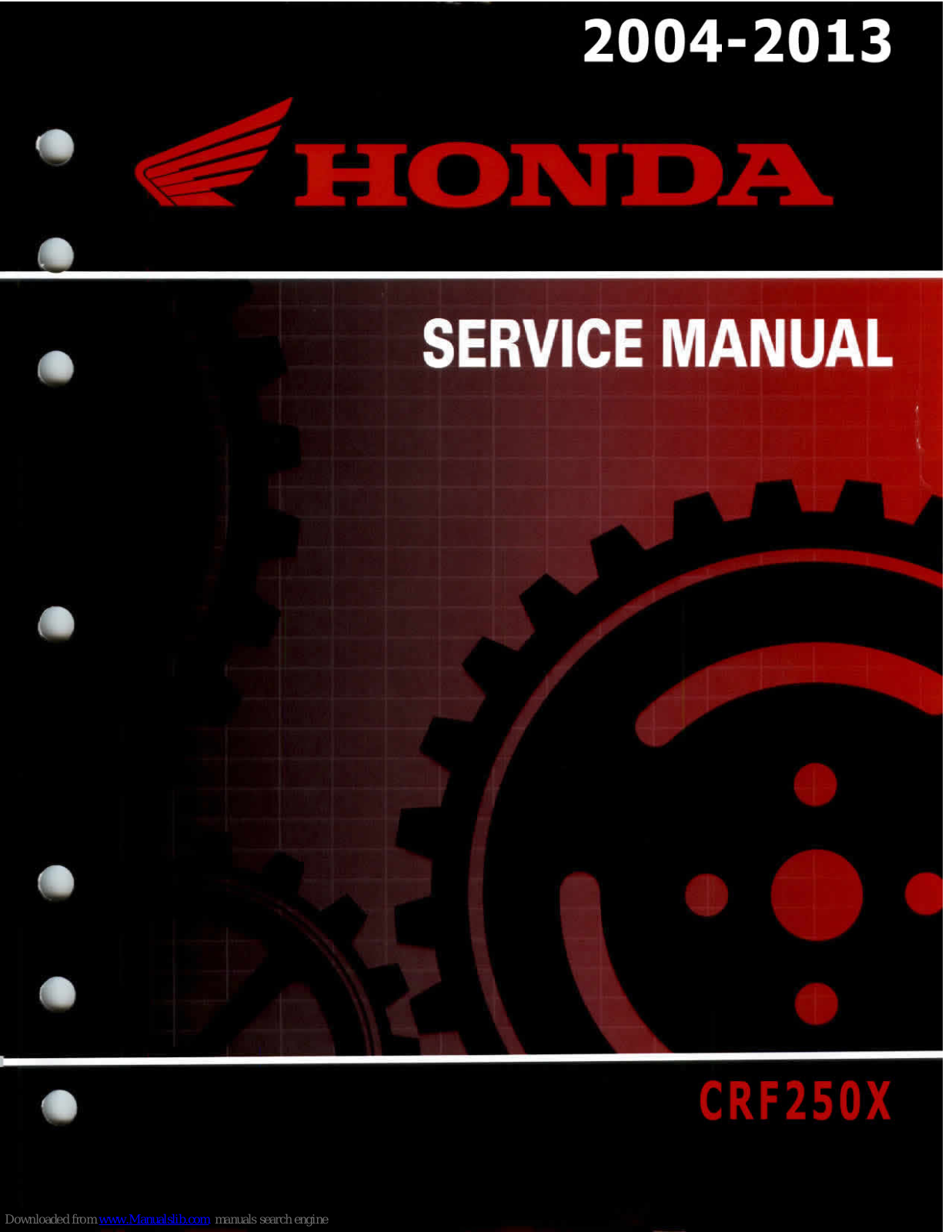 Honda CRF250X (2004), CRF250X (2005) Service Manual