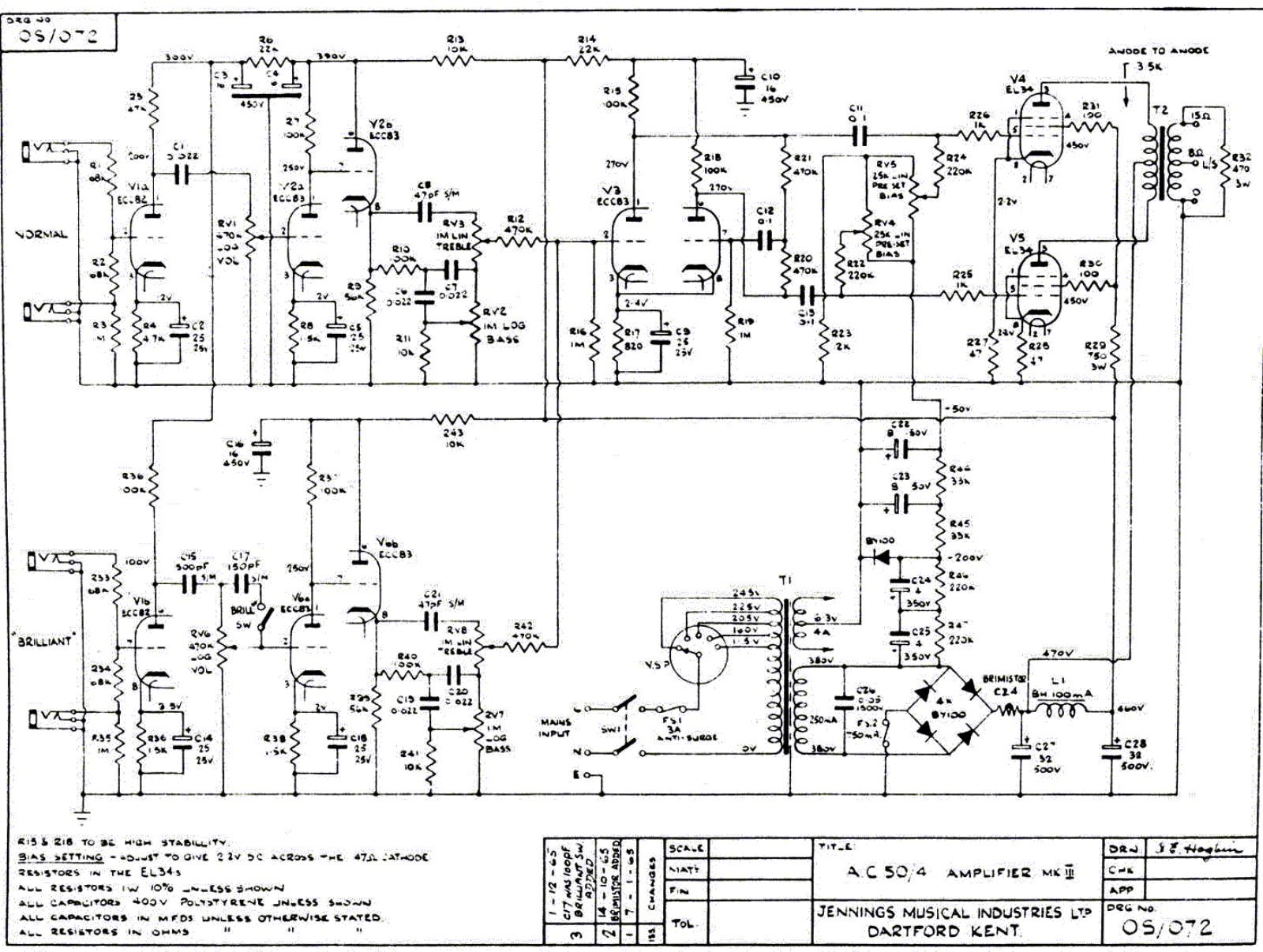 VOX ac501965 Schematic