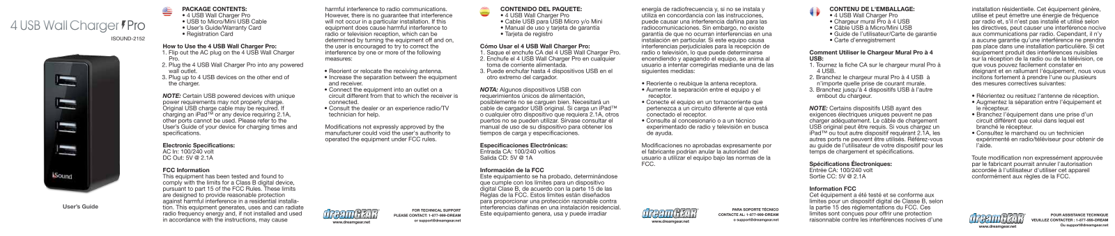 DreamGEAR ISOUND-2152 User Manual