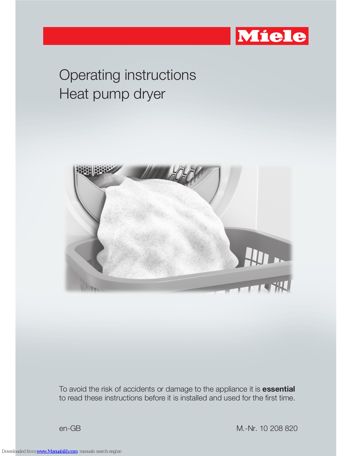 Miele TMB640 Operating Instructions Manual