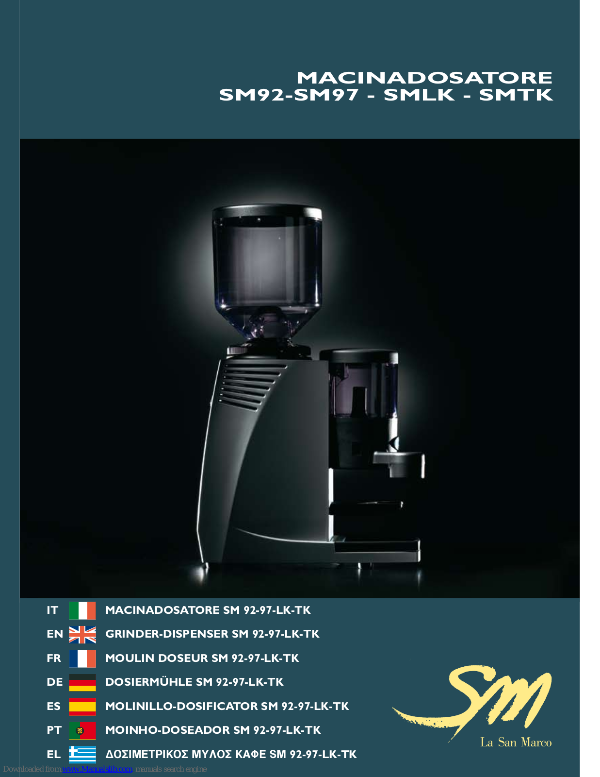 La San Marco SM92, SM97, SMLK, SMTK, SM92A User Manual