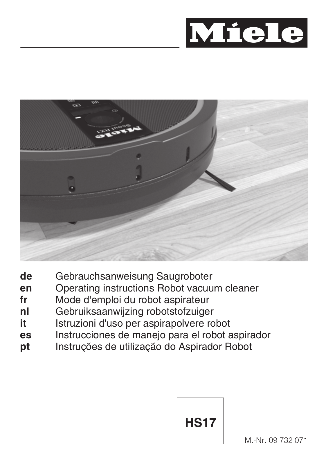 Miele Scout RX1 / 5013 User Manual