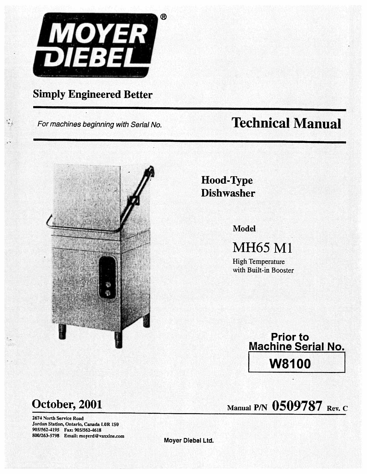 Moyer Diebel MH65M1 Service Manual