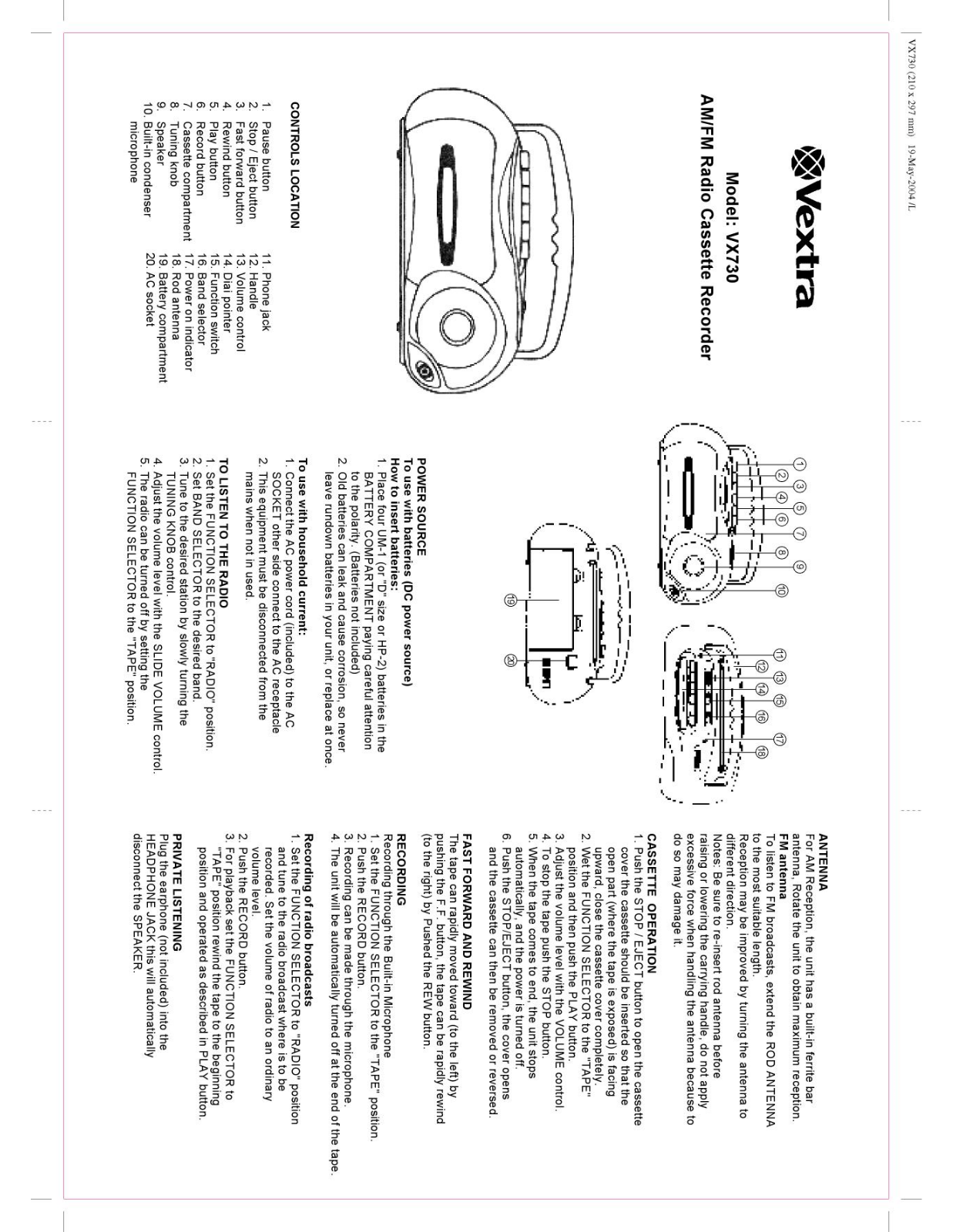 Memorex VX730 User Manual