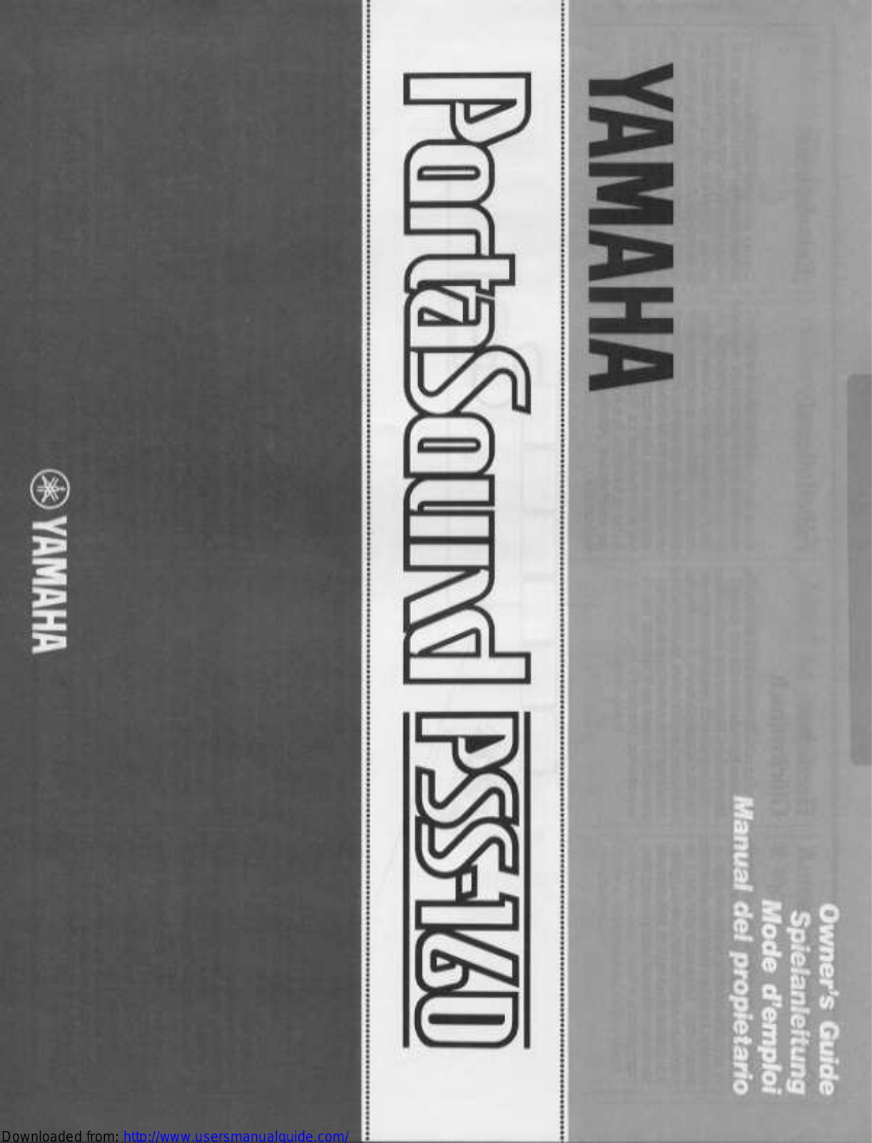 Yamaha Audio PSS-160 User Manual