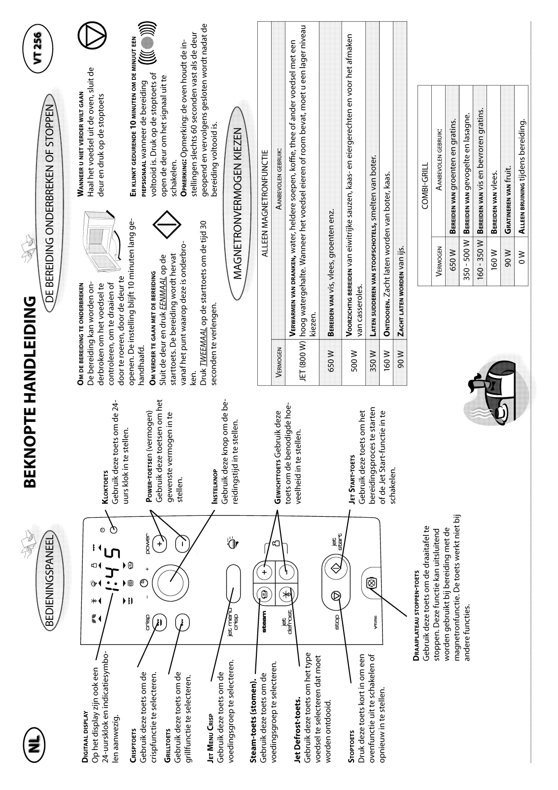 Whirlpool VT 256 / WH INSTRUCTION FOR USE