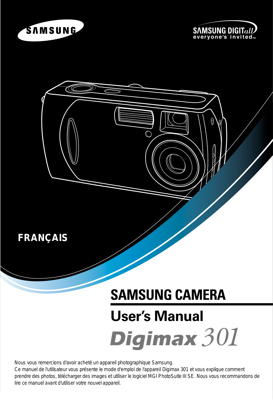 SAMSUNG Digimax 301 User Manual