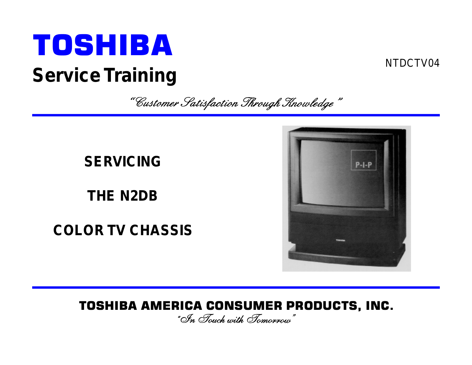 Toshiba CTV4 Schematic