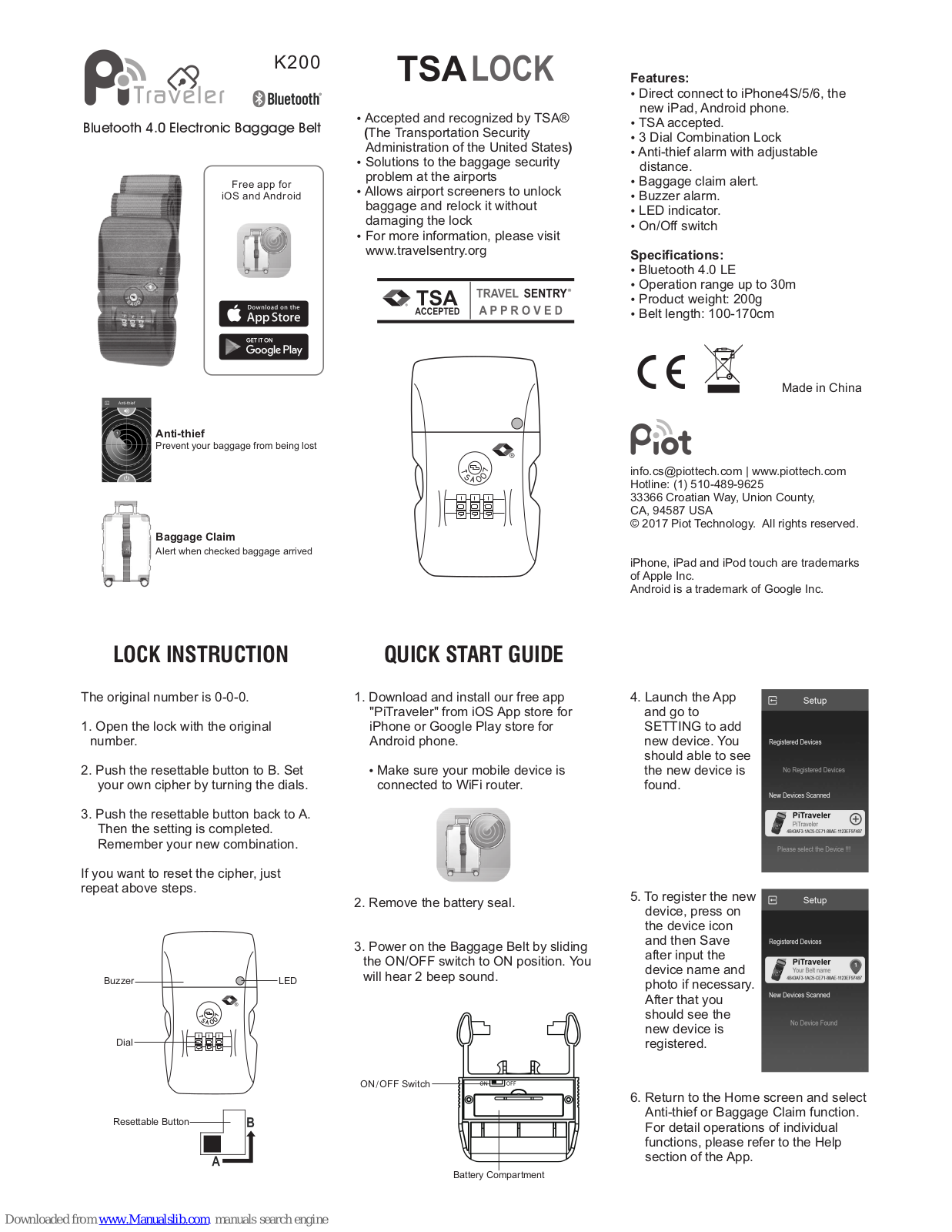 Piot K200 User Manual - ManualMachine.com