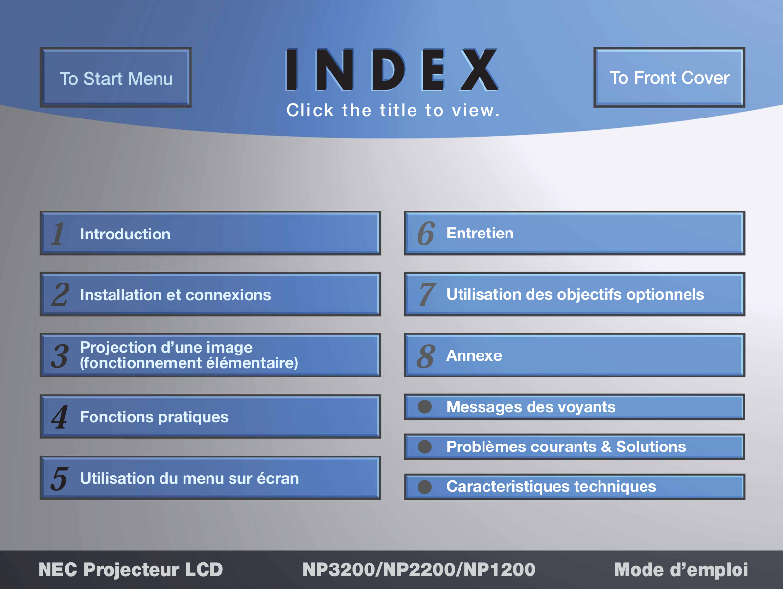 NEC NP3200 User's Manual