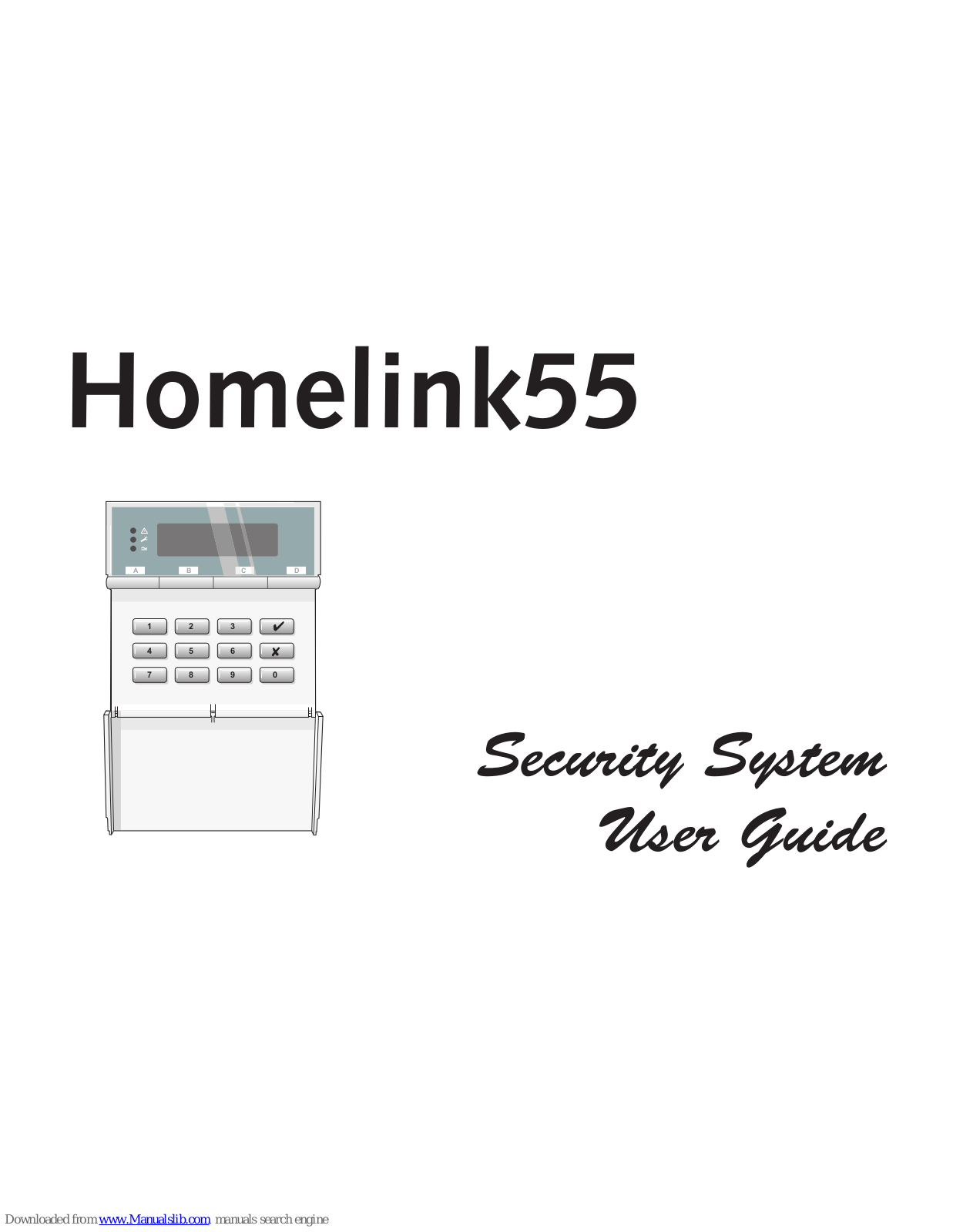 Cooper Security Homelink55 User Manual