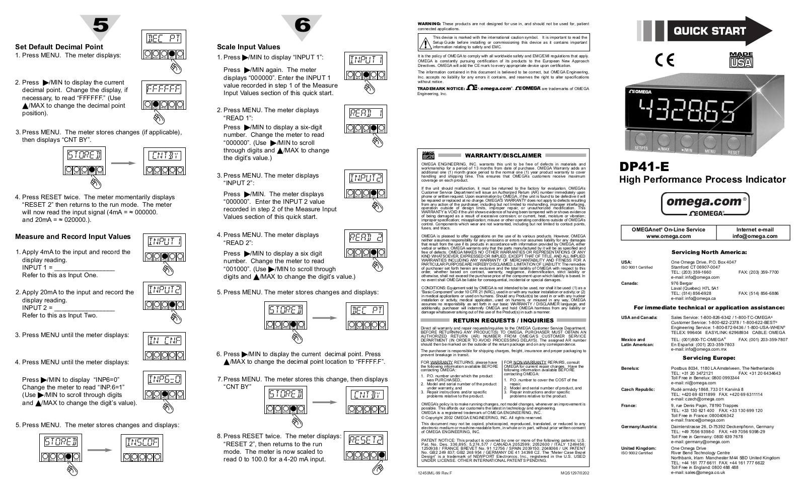 Omega DP41-E User Manual