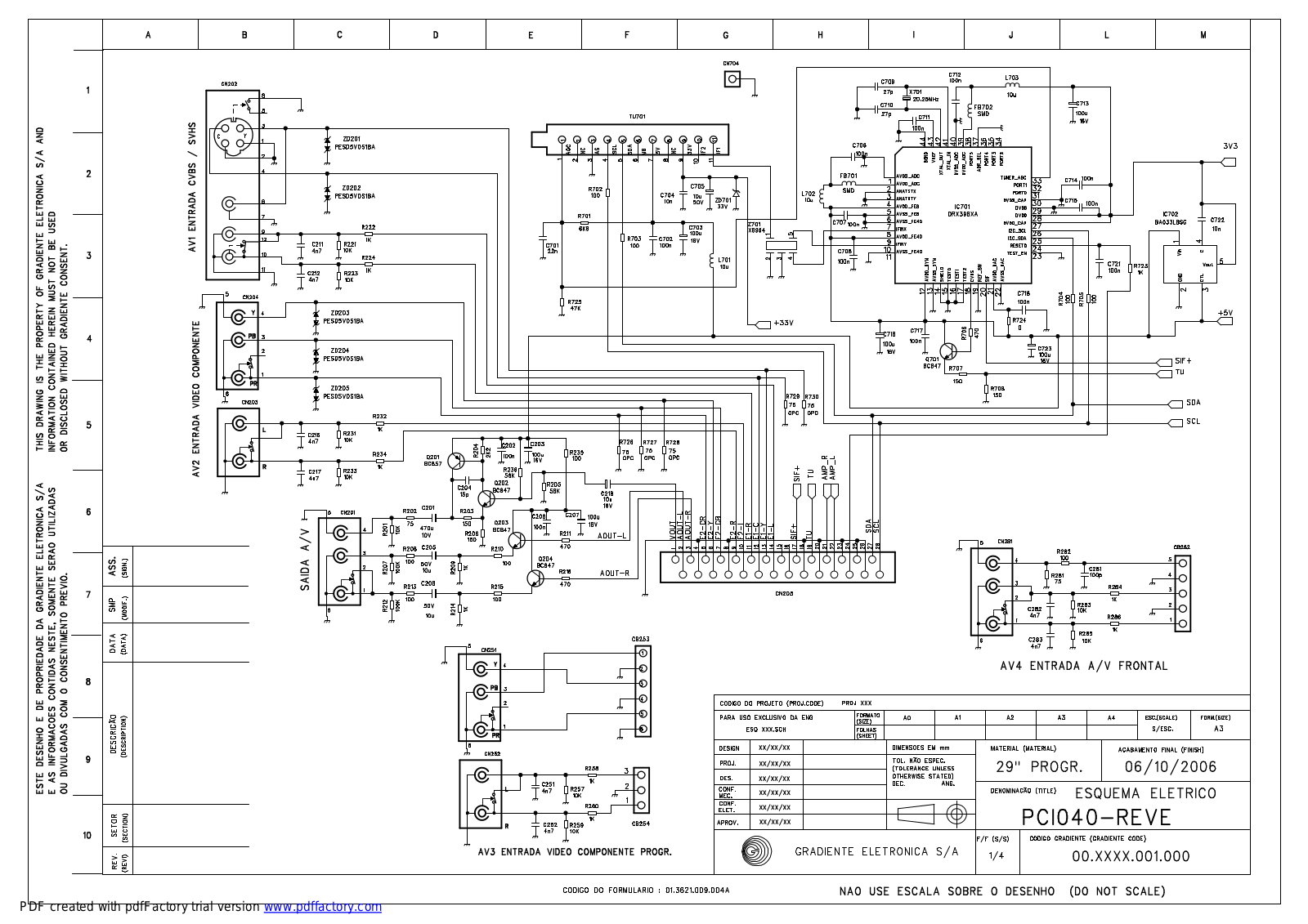 Gradiente TFH-2970 Schematic