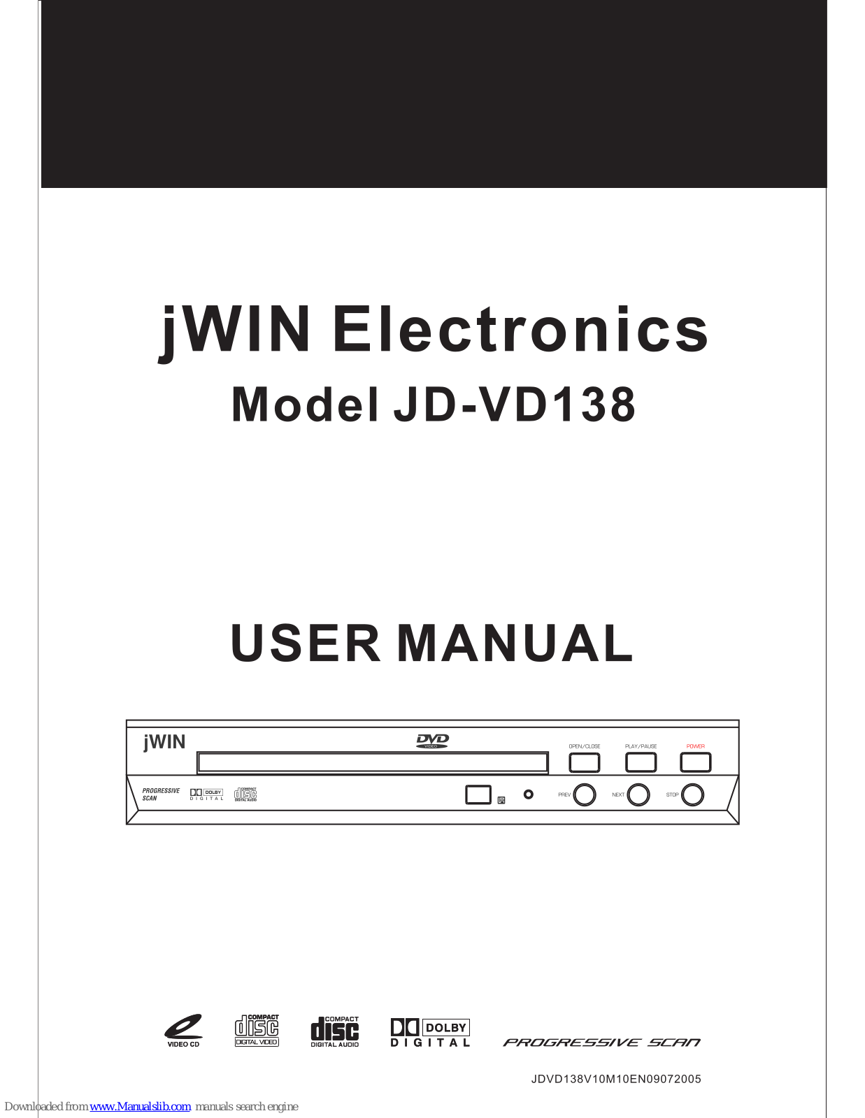 jWIN JD-VD138 User Manual