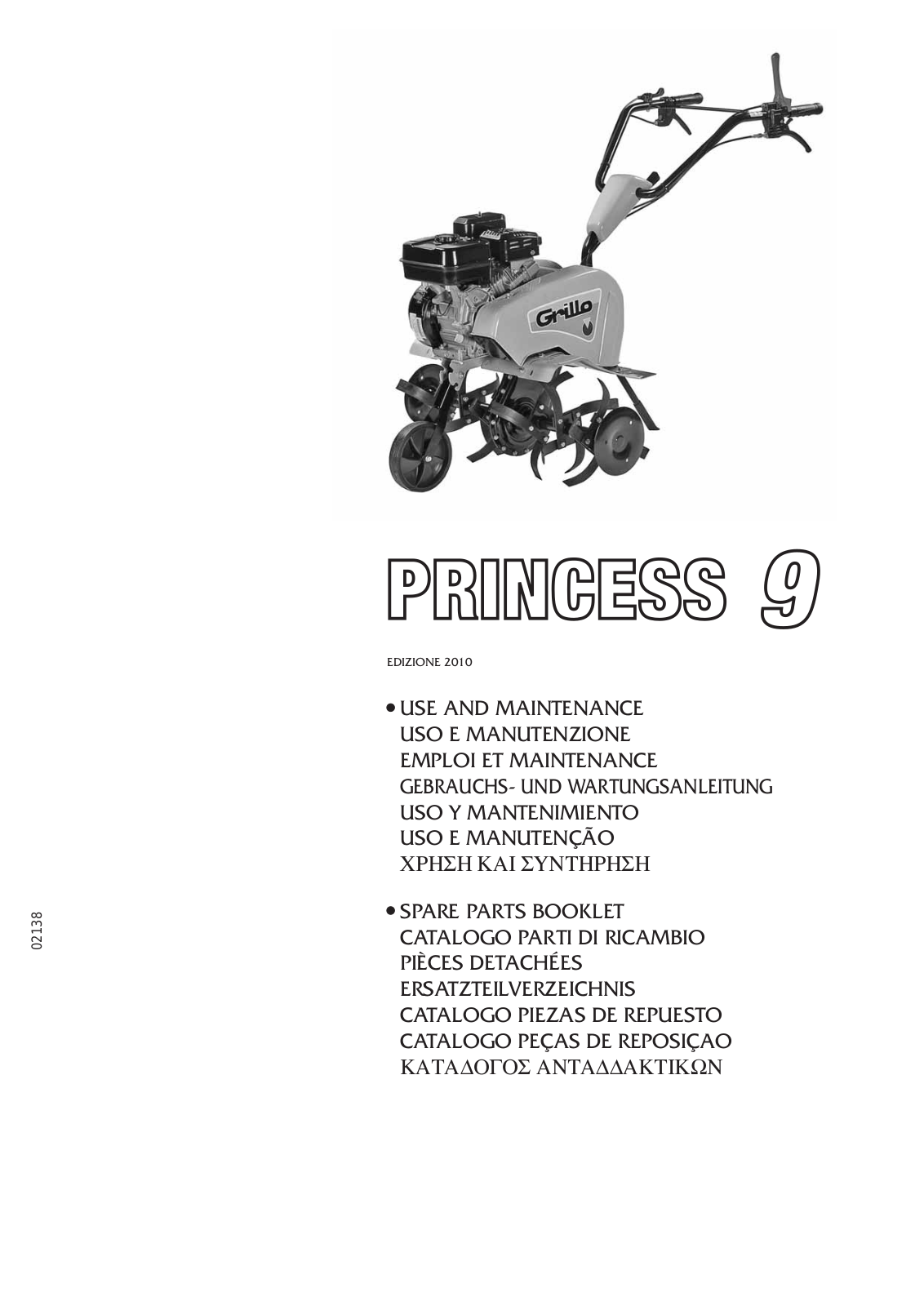 Grillo Princess 9 2MR PRO User Manual