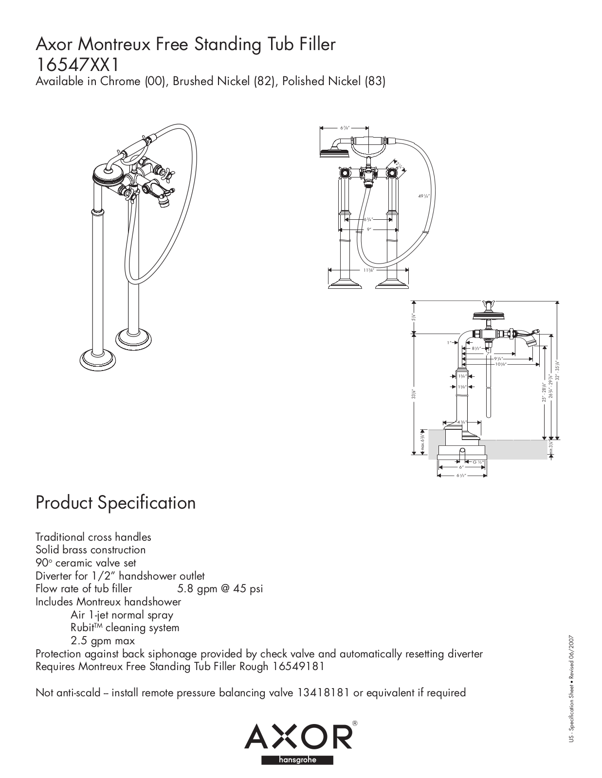 Factory Direct Hardware 16547 User Manual