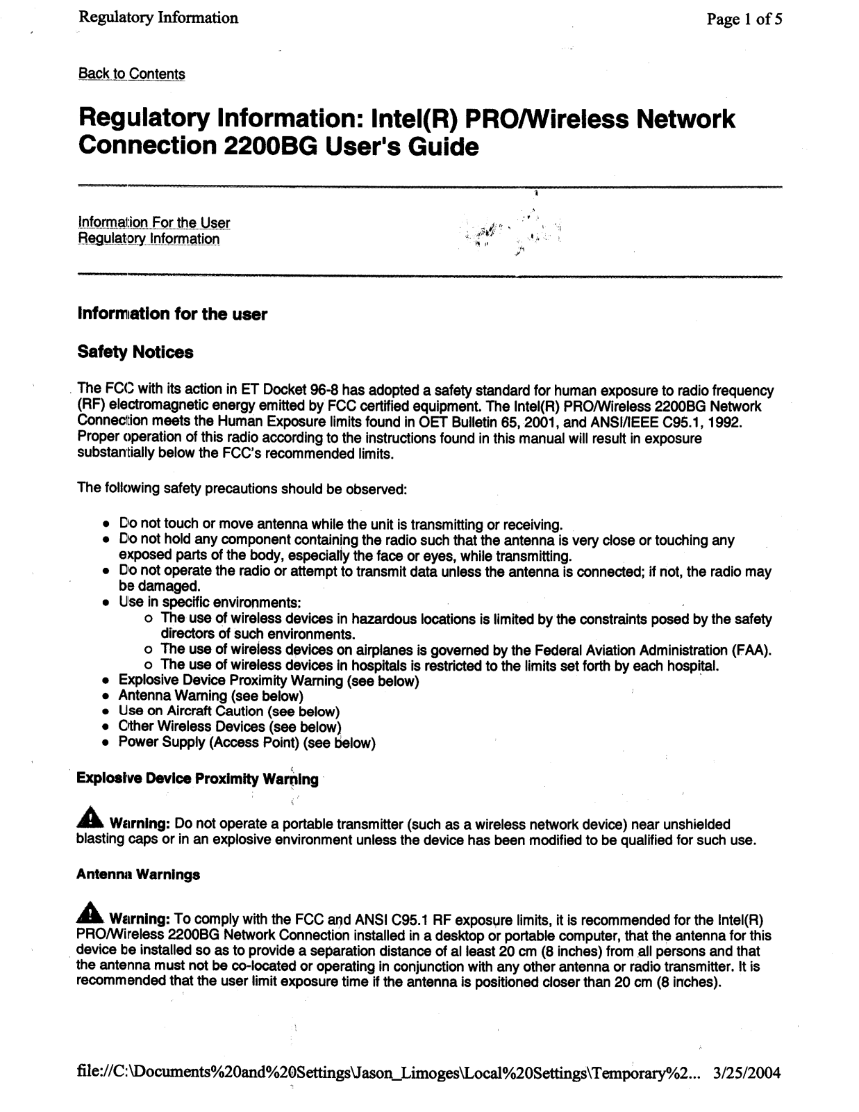 Dell 24BNHM WLAN Regulatory Information