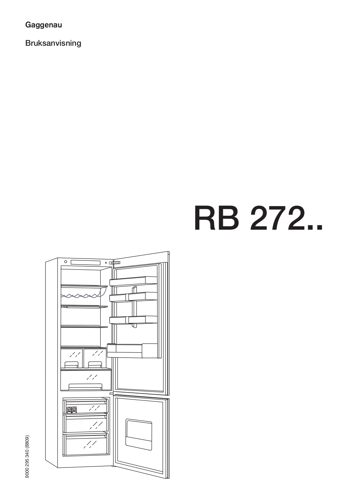 Gaggenau RB272373, RB272372, RB272371, RB272353S, RB272370 User Manual