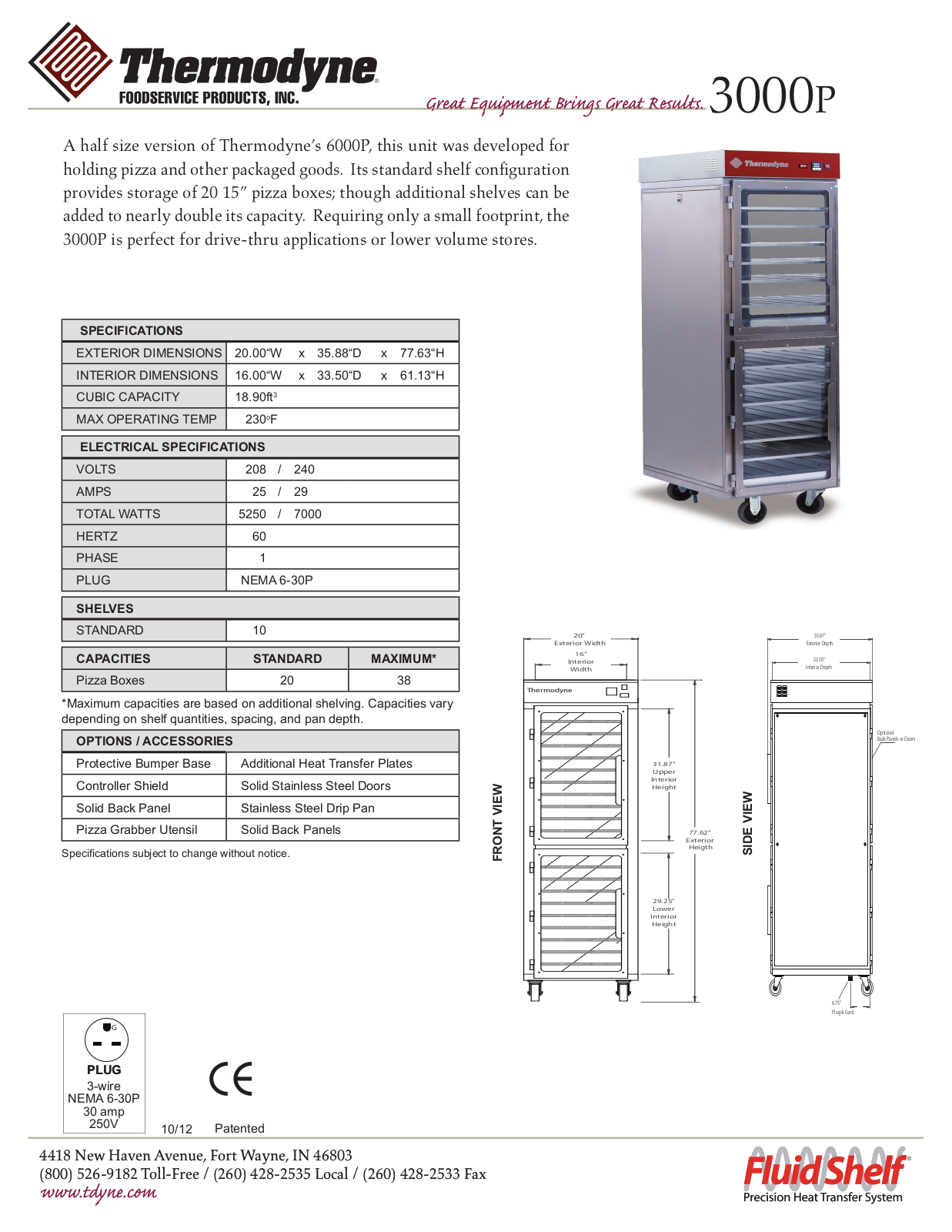 Thermodyne 3000P User Manual