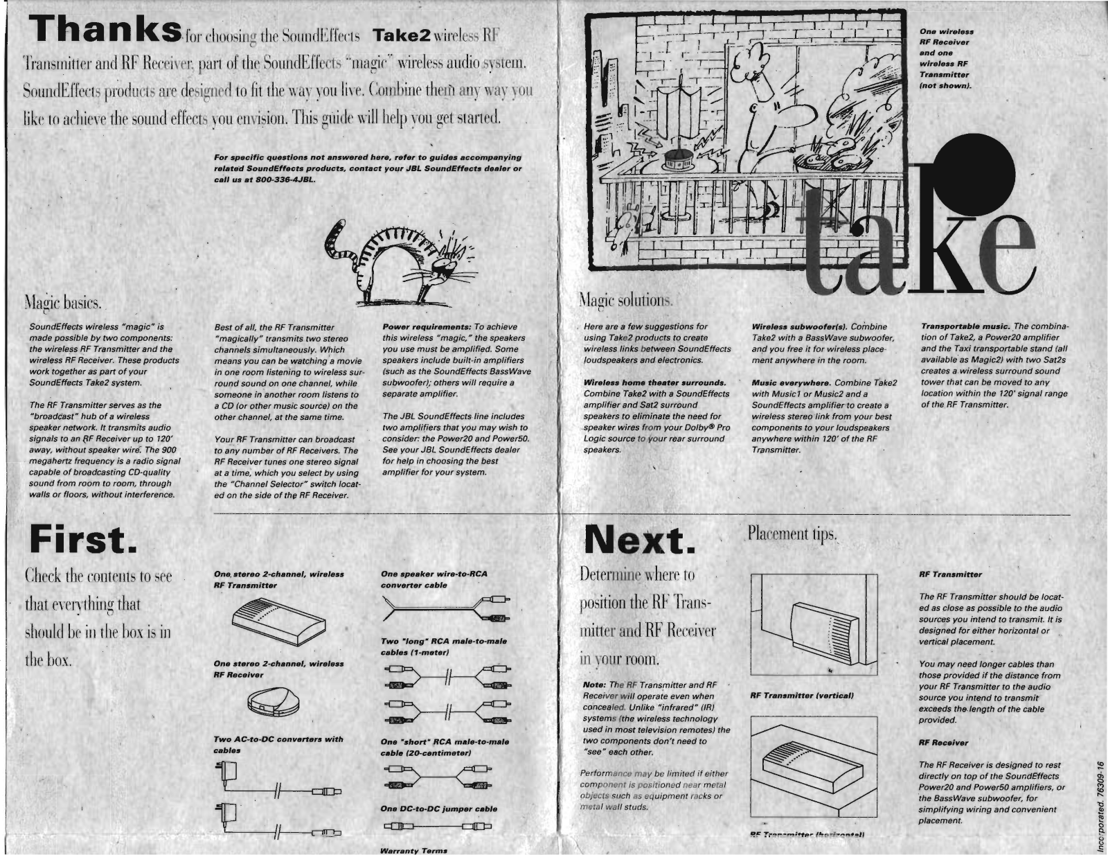 JBL TAKE 2 User Manual