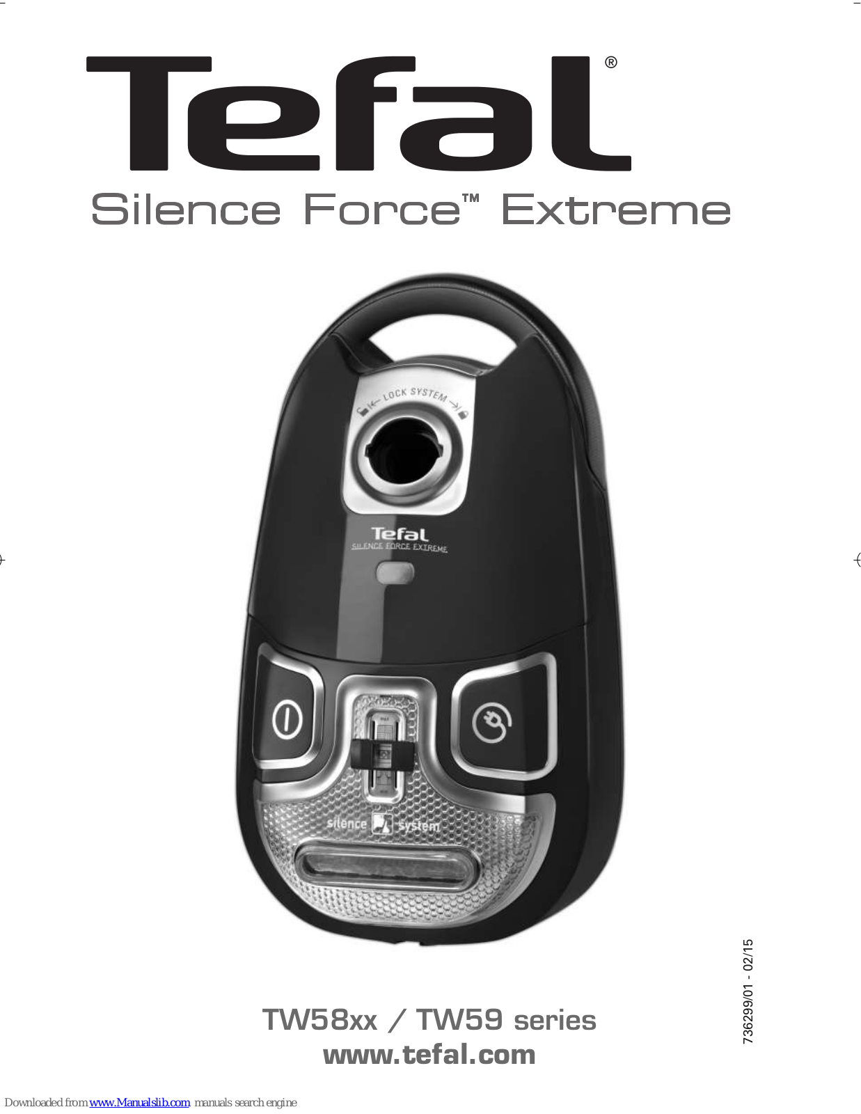 TEFAL Silence Force Extreme TW58, Silence Force Extreme TW59 Series Series Manual