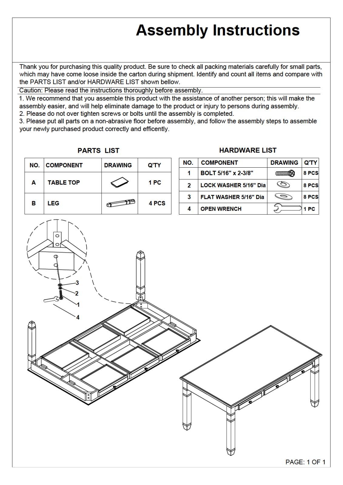 Sand & Stable W004725924 Installation & Assembly - ManualMachine.com