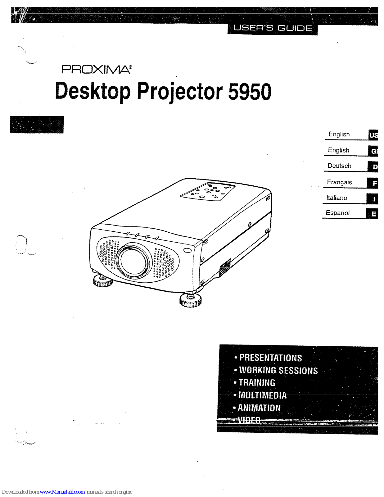 Proxima 5950 User Manual