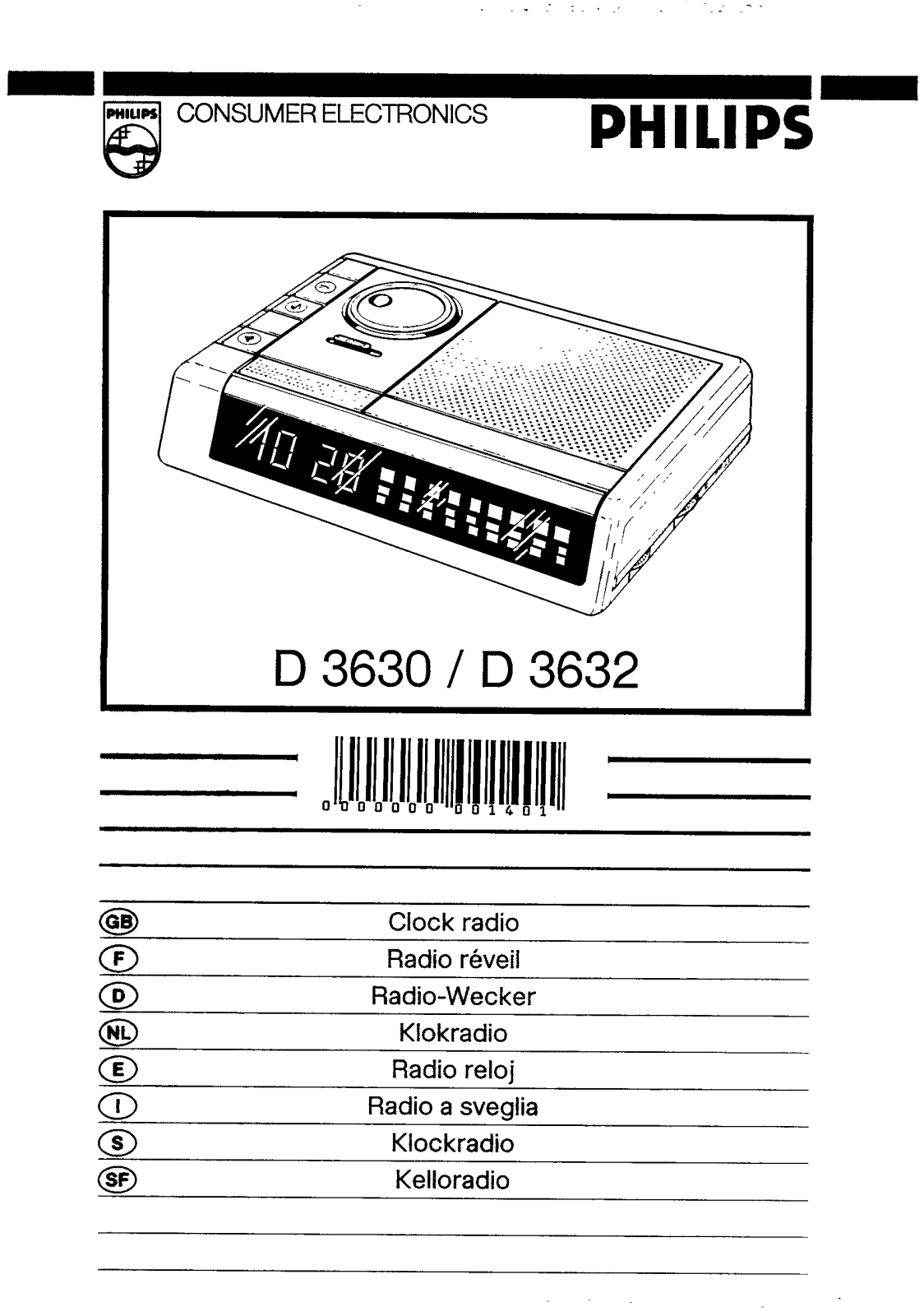 Philips D3630 User Manual