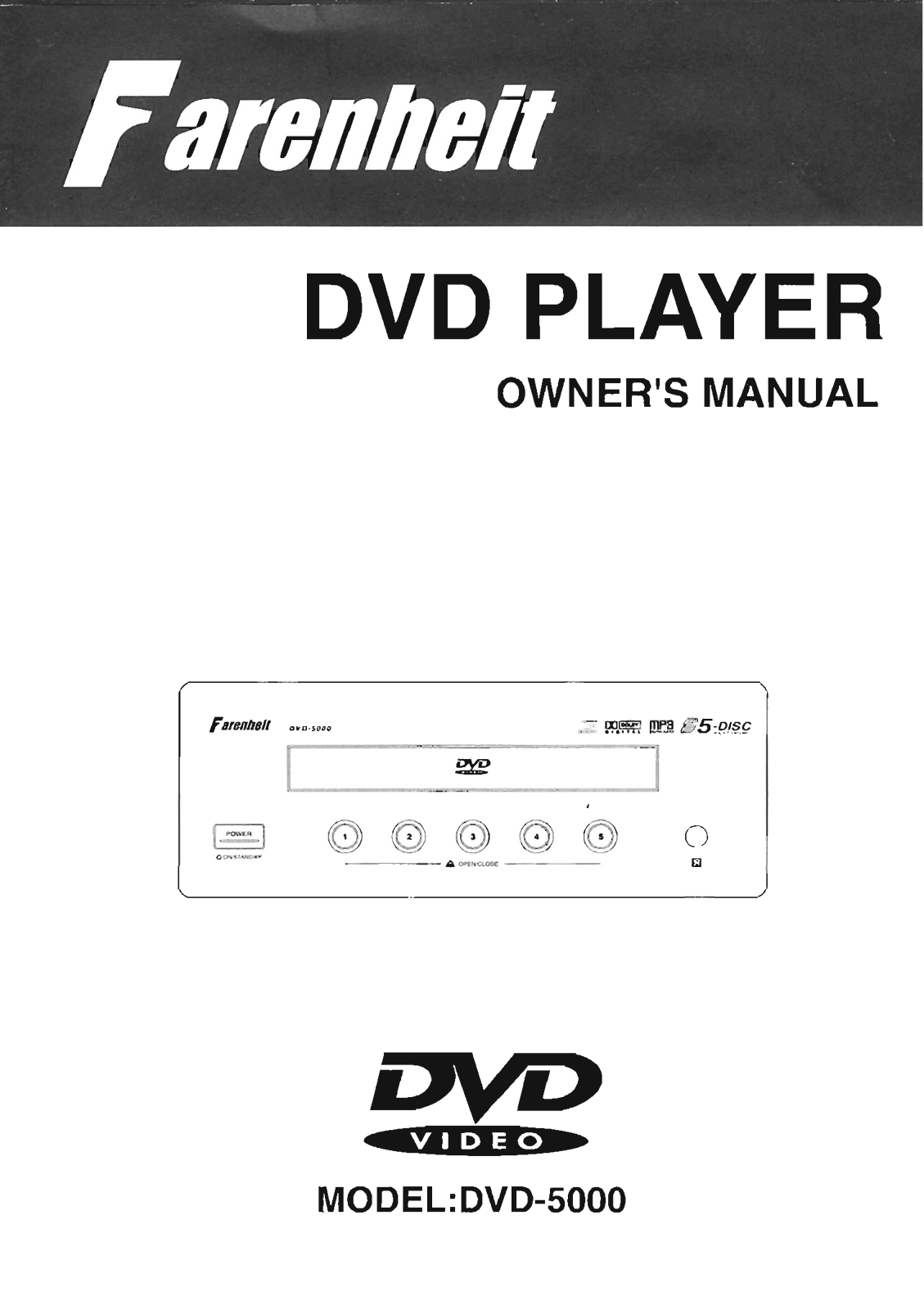 Farenheit Technologies DVD-5000 User Manual