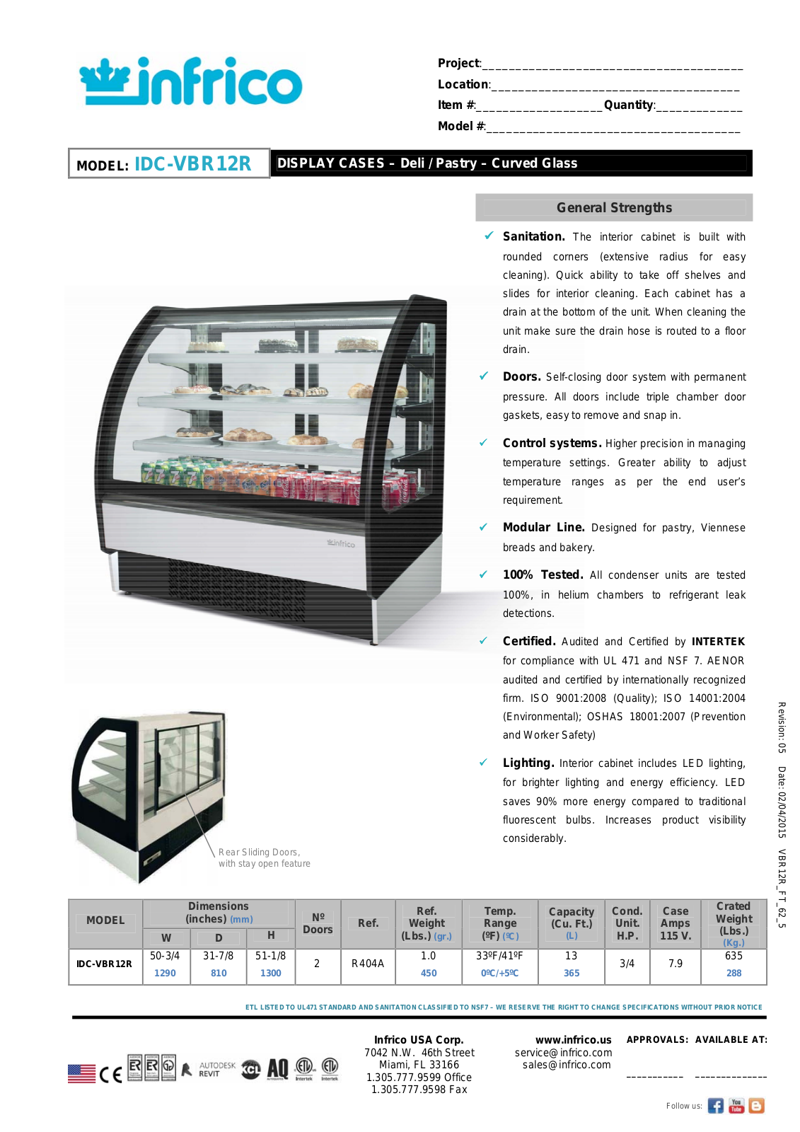 Infrico IDC-VBR12R User Manual