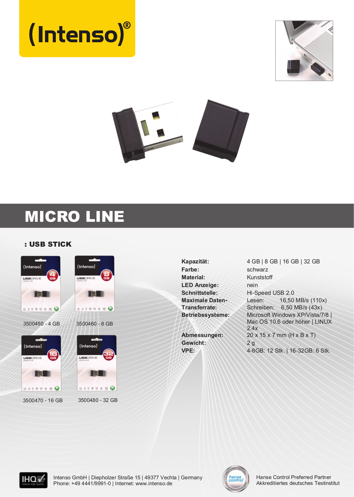 Intenso Micro Line Service Manual