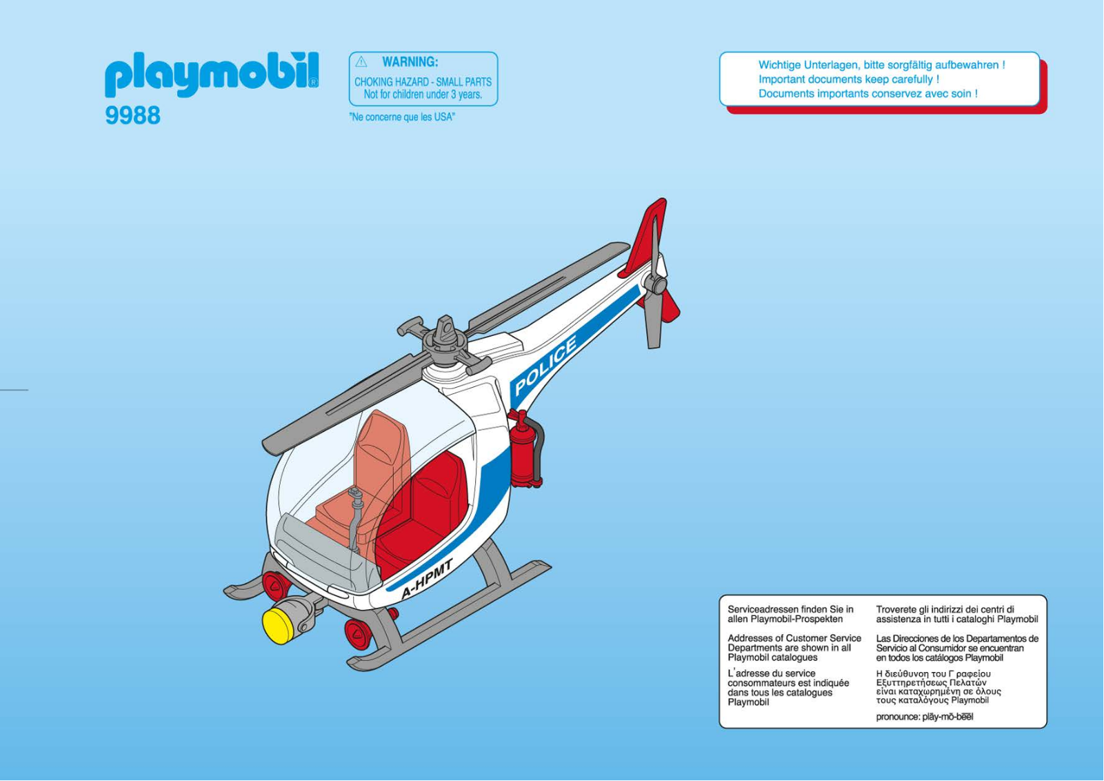 Playmobil 9988 Instructions