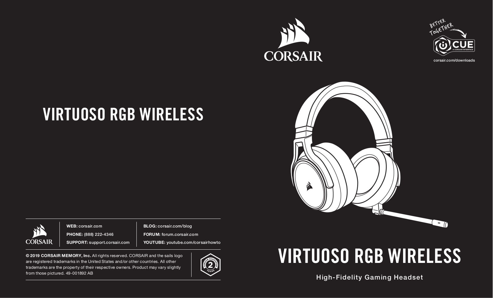 Corsair Virtuoso RGB User manual