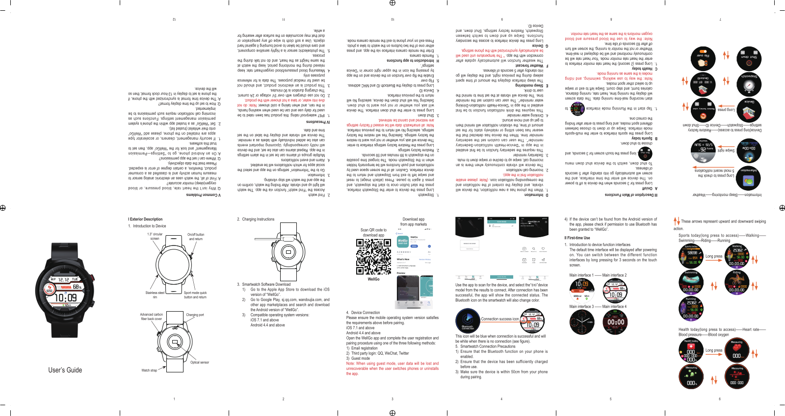 Smartwatch WellGo User Manual