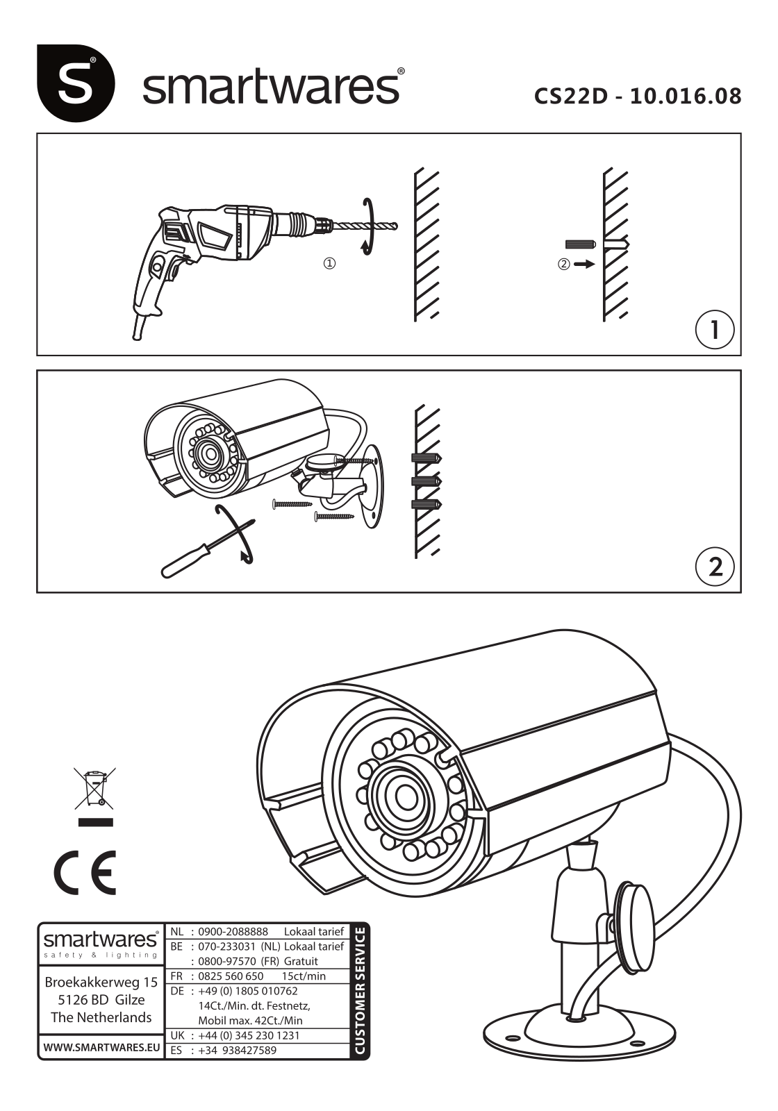 Smartwares CS22D SW User guide