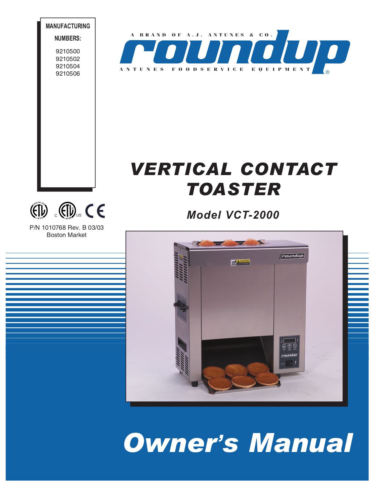 Antunes VCT-2000CT Installation Manual