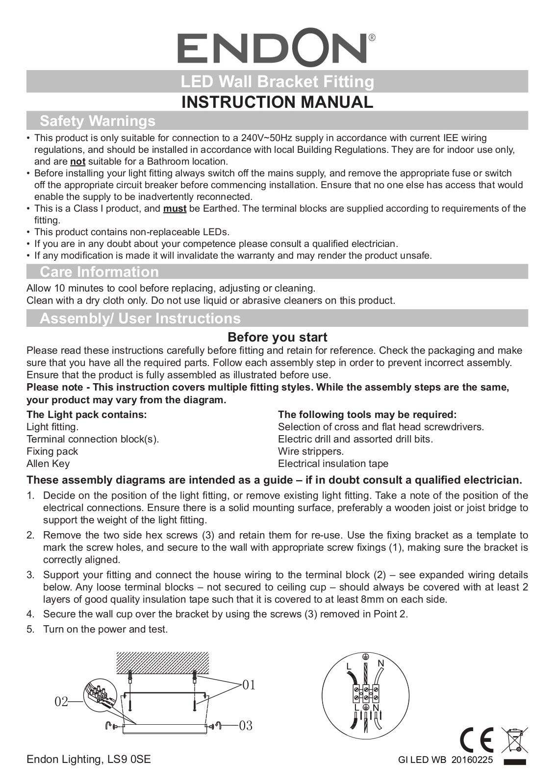 Endon Lighting 68967 Installation Instructions - ManualMachine.com